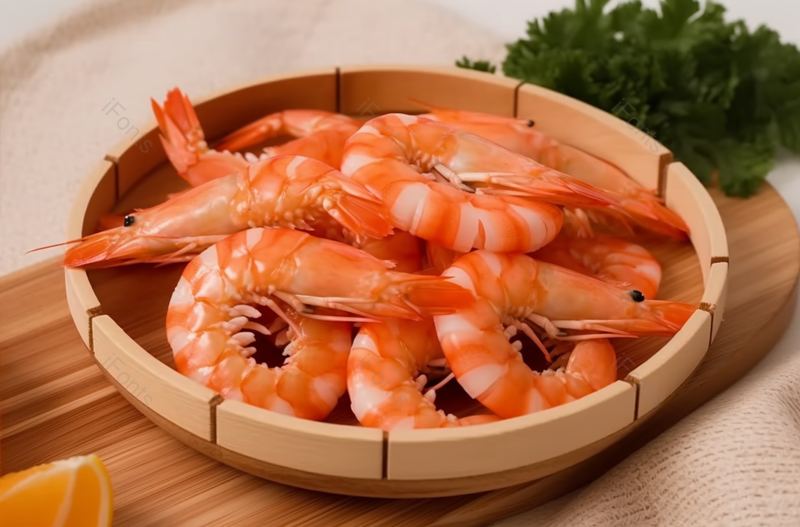 桌子上盘子里的白灼虾摄影图,高清,摄影图,摄影图片,图片大全,摄影图免费下载